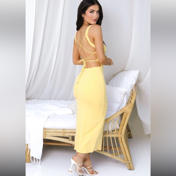 DEEMA DRESS - Yellow - Picture 6 of 11